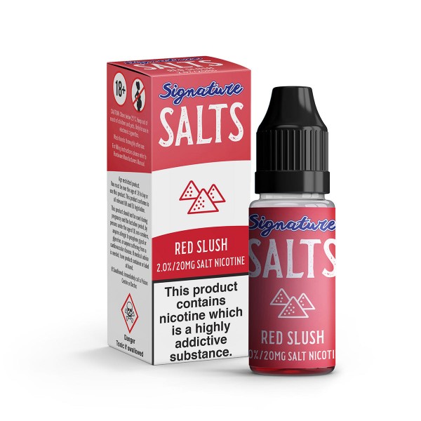 Red Slush By Signature Salts 10 x 10ML E Liquid 50VG Vape 20MG Juice