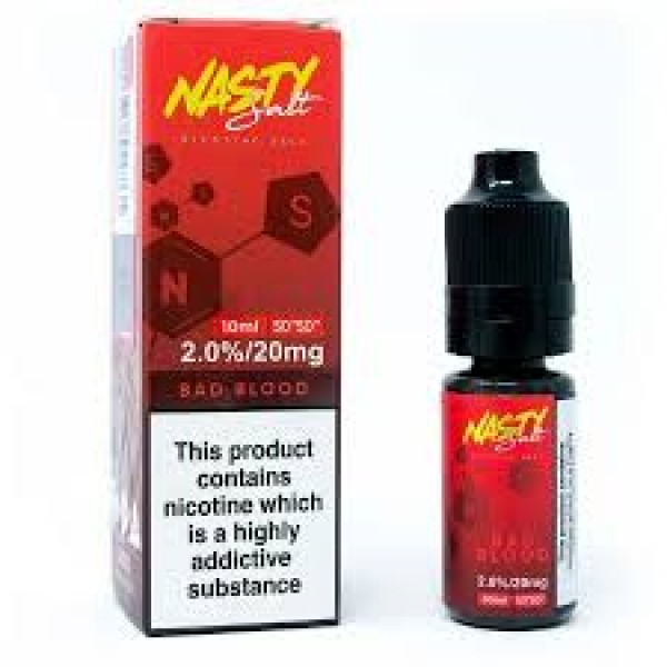 Nasty Juice Bad Blood 10ml Nicotine Salt E Liquid TPD 10mg/20mg 50vg Vape