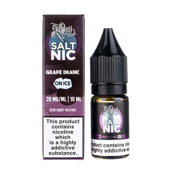 Grape Drank On Ice By Ruthless Salt Nic 10ML E Liquid 50VG Vape 10MG/20MG Juice