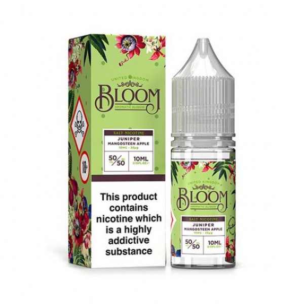 Juniper Mangosteen Apple By Bloom Nic Salts 10ML E Liquid 50VG Vape 10MG/20MG Juice