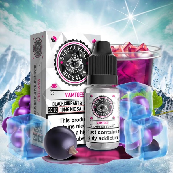 Vamtoes by Buddha Vapes Nic Salts 10ML E Liquid 10MG Vape 50VG Juice