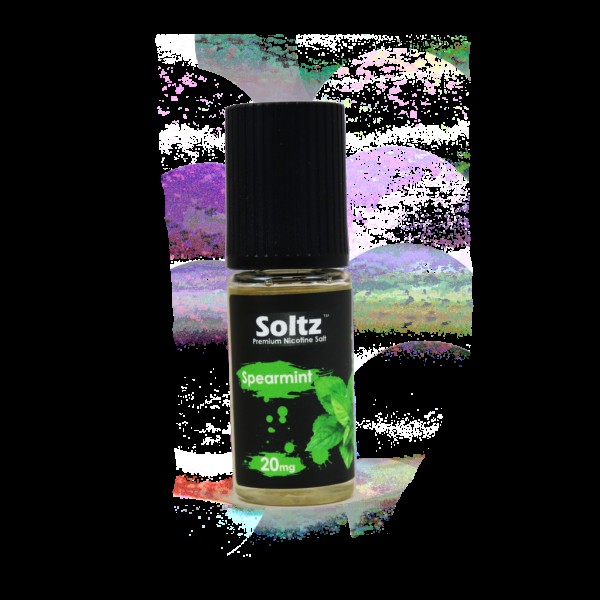 Spearmint by Soltz, Premium Nicotine Salt, 10ML E Liquid, 10MG/20MG Vape, 50VG Juice