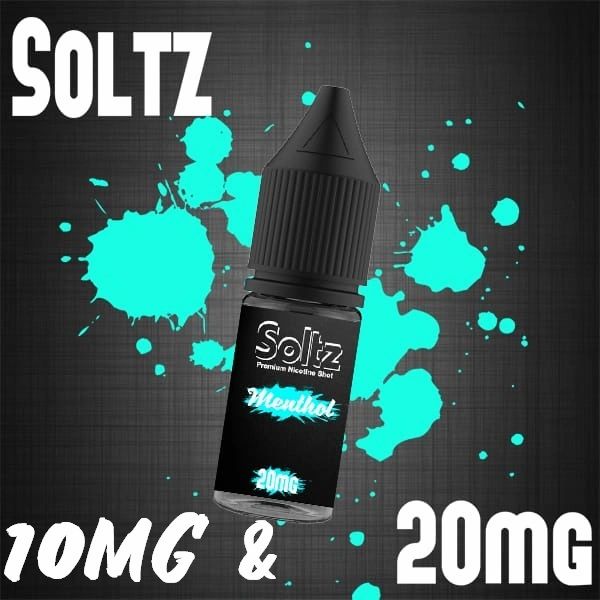 Menthol by Soltz, Premium Nicotine Salt, 10ML E Liquid, 10MG/20MG Vape, 50VG Juice