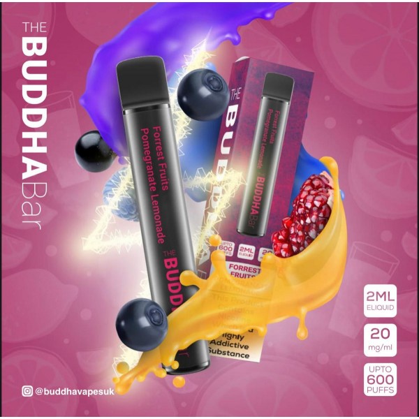 Forrest Fruits Pomegranate Lemonade By Buddha Bar Disposable Vape | 600 Puff | 20MG Nic Salt