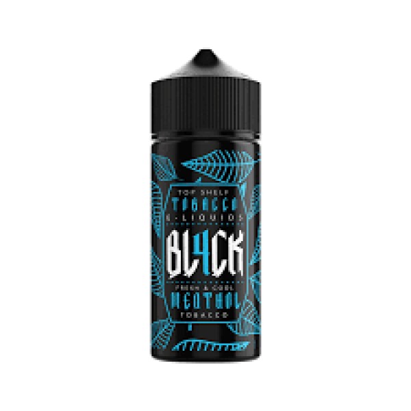 BL4CK Menthol Tobacco 100ml E Liquid 70vg 30pg Vape Juice