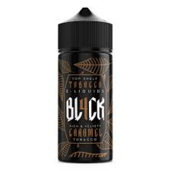 BL4CK Caramel Tobacco 100ml E Liquid 70vg 30pg Vape Juice