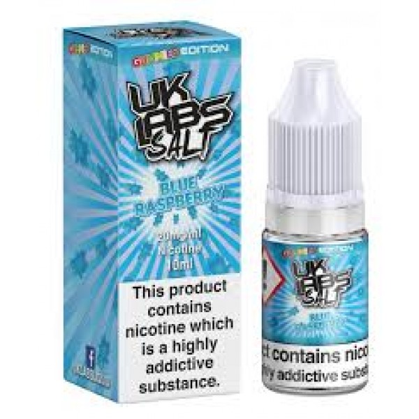 UK LABS NIC SALT BLUE RASPBERRY 10ML TPD 20MG E LIQUID JUICE MULTIBUY