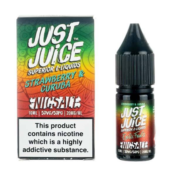 Strawberry & Curuba By Just Juice Nic Salt 10ML E Liquid 50VG Vape 11MG/20MG Juice