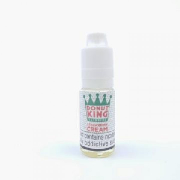 Strawberry Cream By Donut King Nicotine Salts 10ML E Liquid 20MG Vape Juice