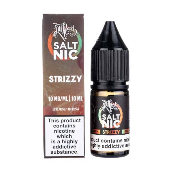 Strizzy By Ruthless Salt Nic 10ML E Liquid 50VG Vape 10MG/20MG Juice