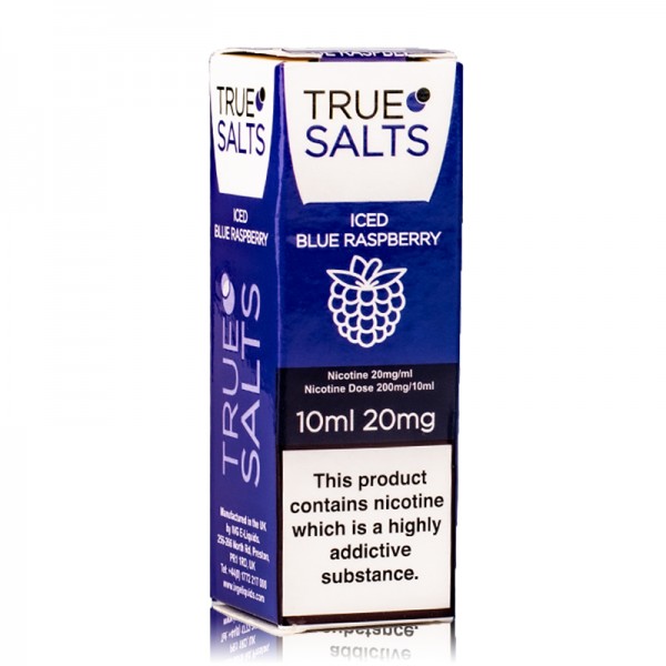 Iced Blue Raspberry By True Salts Nic Salt 10ML E Liquid 10MG/20MG Vape 50VG Juice