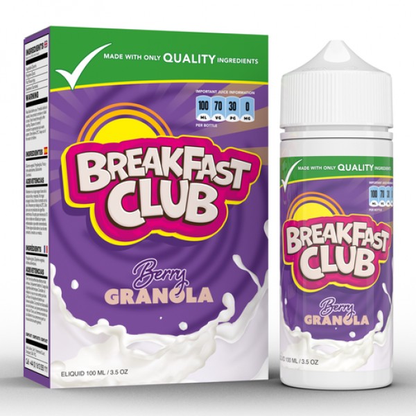 Berry Granola by Breakfast Club 100ML E Liquid 70VG Vape 0MG Juice