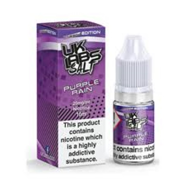 UK LABS NIC SALT PURPLE RAIN 10ML TPD 20MG E LIQUID JUICE MULTIBUY