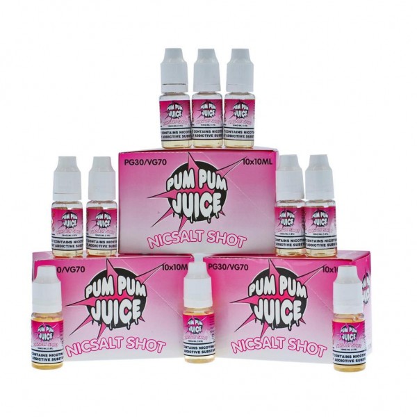 Pum Pum 18mg Nicsalt Shot 70vg 30pg - X5/X10/X25 - Multibuy