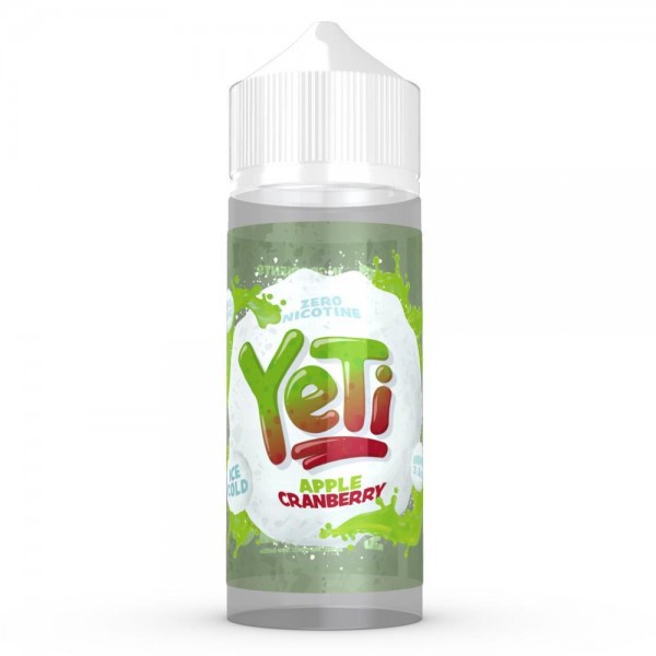 Apple Cranberry drink by Yeti 100ml E Liquid Juice 70VG Vape Shortfill